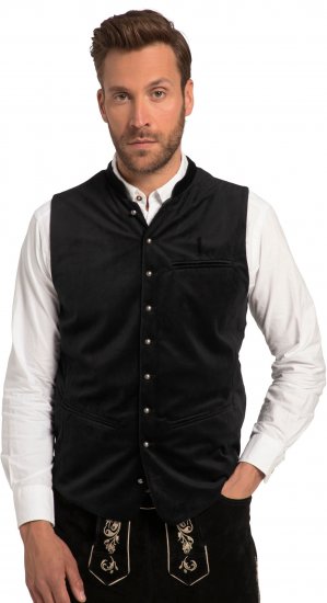 JP1880 Velvet Vest Traditional Black - Festkläder - Festkläder – Fira stilfullt och bekvämt