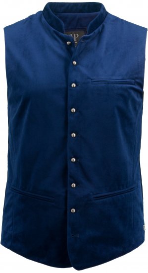 JP1880 Velvet Vest Traditional Blue - Festkläder - Festkläder – Fira stilfullt och bekvämt