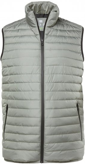 JAY-PI Lightly Quilted Vest with Stomach Fit Grey - Jackor - Stora jackor - 2XL-12XL