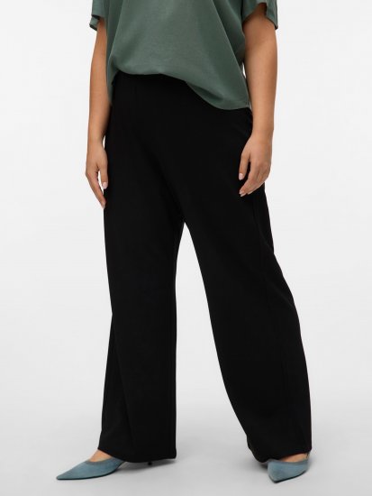 Vero Moda Berlin Zamira Wide Leg Pants Black - Byxor - 