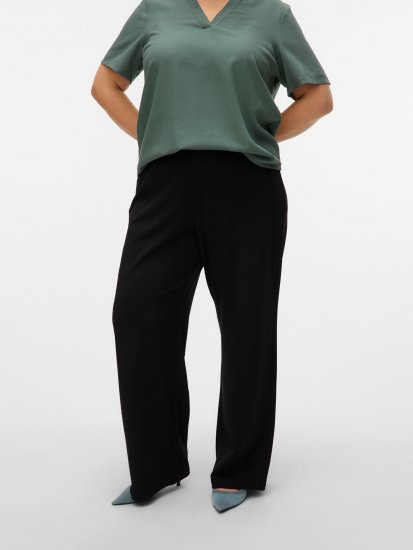 Vero Moda Berlin Zamira Wide Leg Pants Black - Byxor - 