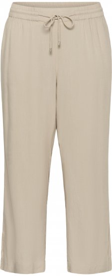 Kaffe Curve Mille Wide Pants Feather Grey - Tygbyxor - 