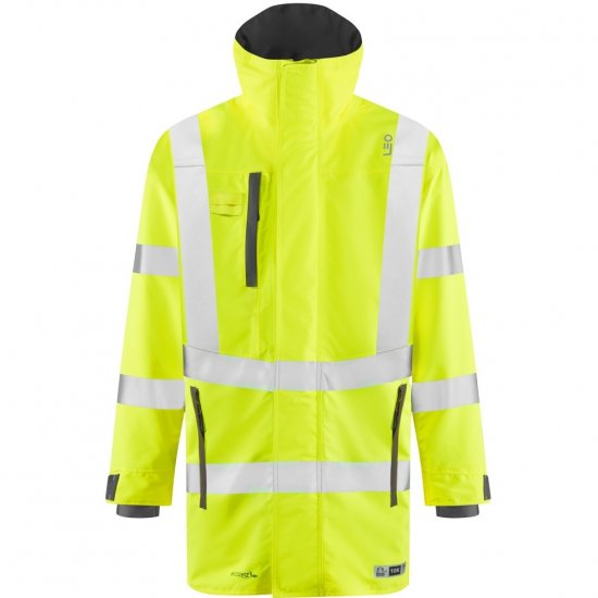Leo Eastleigh Ecoviz 10K Performance Breathable Anorak Hi-Vis Yellow - Arbetskläder - Arbetskläder i stora storlekar