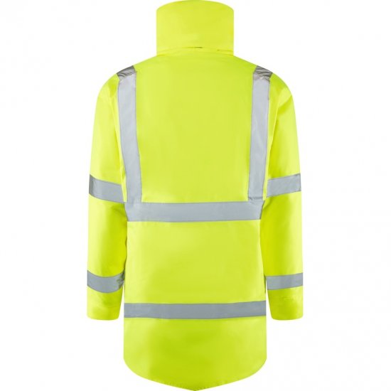 Leo Tawstock EcoViz 4K Baffle Lined Anorak Hi-Vis Yellow - Arbetskläder - Arbetskläder i stora storlekar