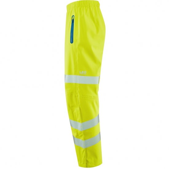 Leo Lundy Ltec 20K High Performance Breathable Waterproof Ov Hi-Vis Yellow - Arbetskläder - Arbetskläder i stora storlekar