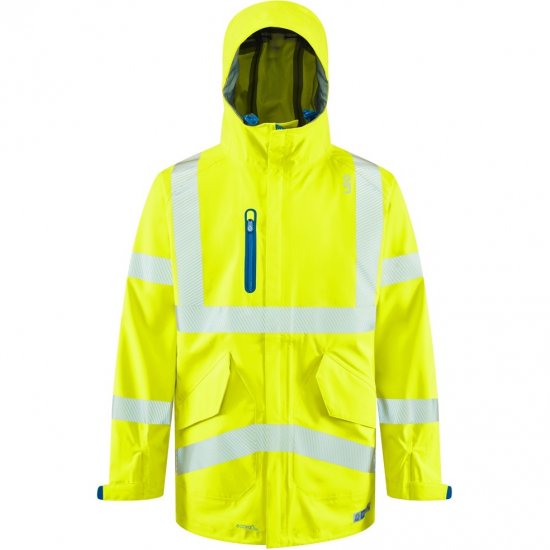 Leo Marisco LTEC 20K High Performance Breathable Waterproof Hi-Vis Yellow - Arbetskläder - Arbetskläder i stora storlekar