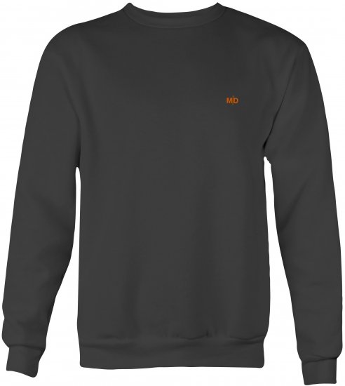 Motley Denim Oslo Sweatshirt Charcoal - Tröjor & Hoodies - Stora hoodies - 2XL-8XL
