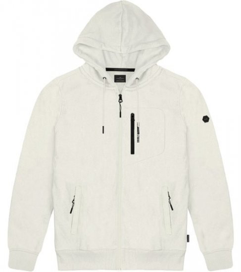 Double Outfitters MTOP-1160 Hoodie med dragkedja Vit - Tröjor & hoodies - Stora hoodies & tröjor - 2XL-14XL