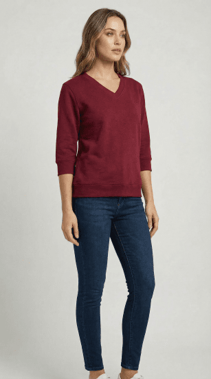 Nora Mikken GELINA Sweater Burgundy - DAMKLÄDER XS-XXL - 