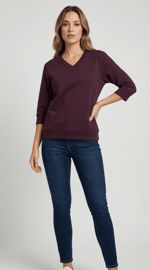 Nora Mikken GELINA Sweater Mauve Wine - DAMKLÄDER XS-XXL - 