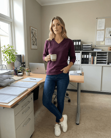 Nora Mikken GELINA Sweater Mauve Wine - DAMKLÄDER XS-XXL - 