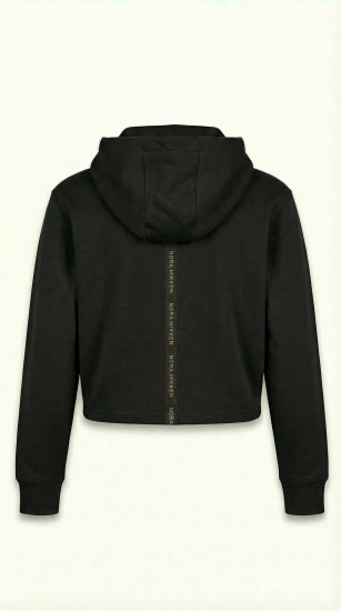 Nora Mikken KAMILLA Cropped Hoodie Black - DAMKLÄDER XS-XXL - 