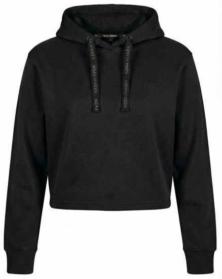 Nora Mikken KAMILLA Cropped Hoodie Black - DAMKLÄDER XS-XXL - 