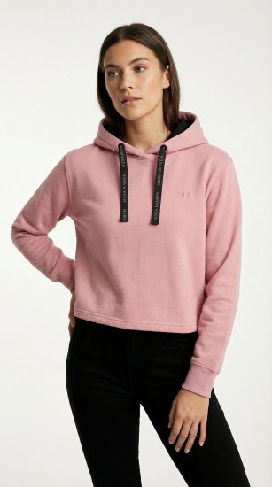 Nora Mikken KAMILLA Cropped Hoodie Peach Whip - DAMKLÄDER XS-XXL - 