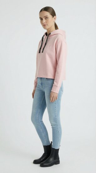 Nora Mikken KAMILLA Cropped Hoodie Peach Whip - DAMKLÄDER XS-XXL - 