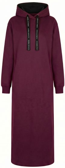 Nora Mikken MARTINA Maxi Hoodie Dress Mauve Wine - DAMKLÄDER XS-XXL - 