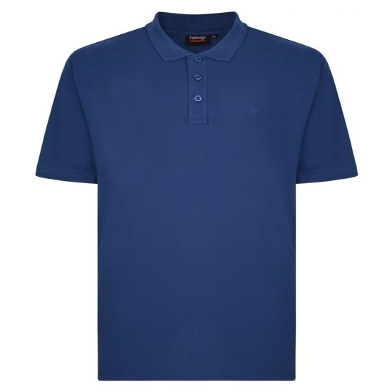 Espionage P074C Kortärmad Piké Mörkblå - Pikétröjor - Stora pikétröjor - 2XL-8XL