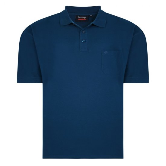 Espionage P074C Kortärmad Piké Mörk Petrol - Pikétröjor - Stora pikétröjor - 2XL-8XL