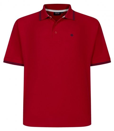 Espionage P232 Pikétröja röd/mörkblå - Pikétröjor - Stora pikétröjor - 2XL-8XL