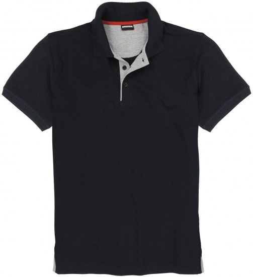 Adamo Pablo Comfort fit Polo Shirt Black - Pikétröjor - Stora pikétröjor - 2XL-8XL