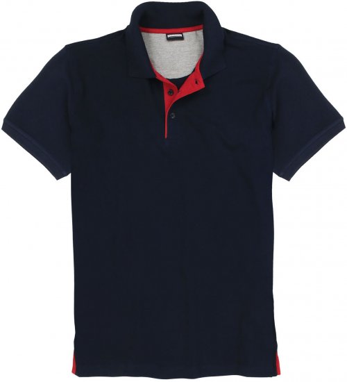 Adamo Pablo Comfort fit Polo Shirt Navy - Pikétröjor - Stora pikétröjor - 2XL-8XL