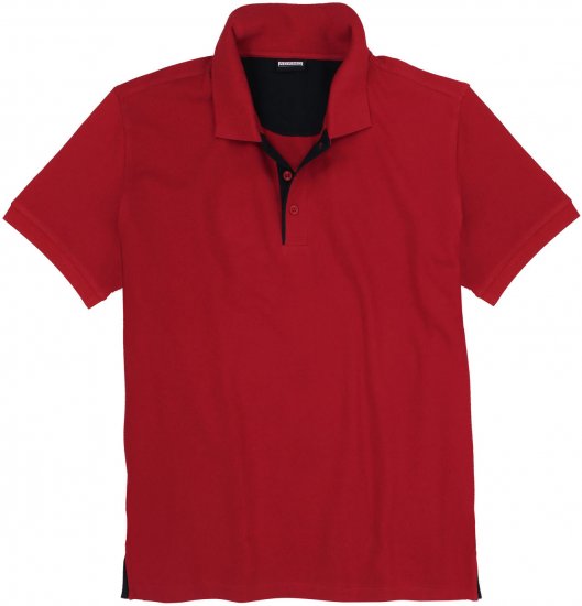 Adamo Pablo Comfort fit Polo Shirt Red - Pikétröjor - Stora pikétröjor - 2XL-8XL