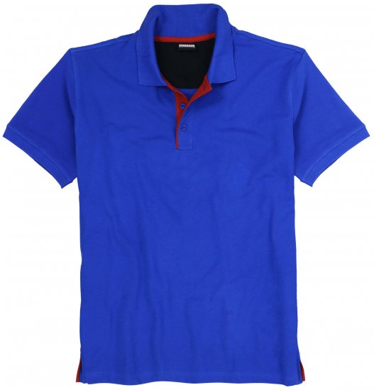 Adamo Pablo Comfort fit Polo Shirt Royal Blue - Pikétröjor - Stora pikétröjor - 2XL-8XL