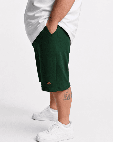 Motley Denim Paris Sweatshorts Racing Green - Mjukisbyxor och -shorts - Mjukisbyxor & Mjukisshorts 2XL-12XL
