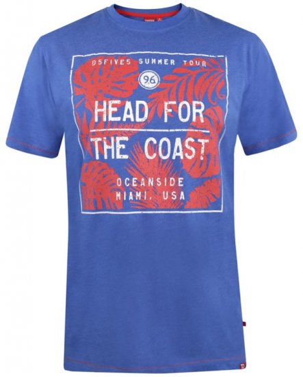 D555 Arizona T-shirt Blue - T-shirts - Stora T-shirts - 2XL-14XL