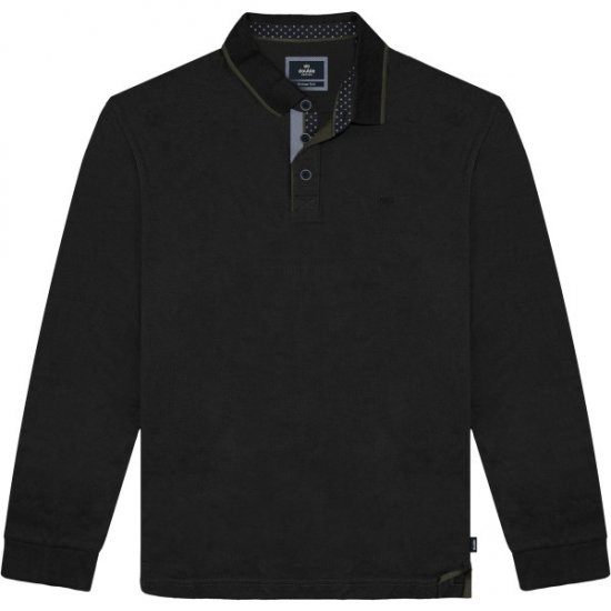 Double Outfitters PS-3098 Polo Shirt Print Black - Pikétröjor - Stora pikétröjor - 2XL-8XL