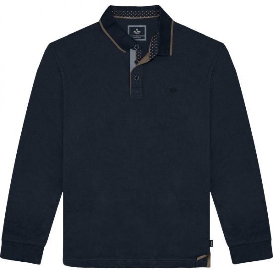 Double Outfitters PS-3098 Polo Shirt Print Navy - Pikétröjor - Stora pikétröjor - 2XL-8XL
