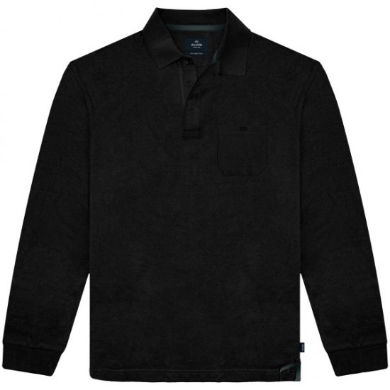 Double Outfitters PS-3100 Polo Shirt Chest Pocket Black - Pikétröjor - Stora pikétröjor - 2XL-8XL