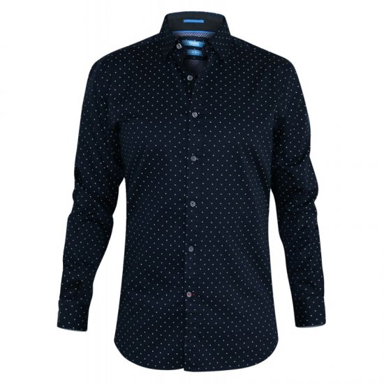 D555 Rashard Long Sleeve Printed Shirt - Skjortor - Stora skjortor - 2XL-8XL