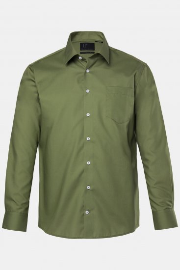 JP1880 Shirt Business Long Sleeve Green - Skjortor - Stora skjortor - 2XL-8XL