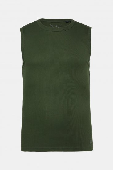 JP1880 Undershirt Rib Jersey Green - T-shirts - Stora T-shirts - 2XL-14XL