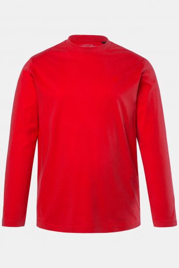 JP1880 Long Sleeve OEKO-TEX T-Shirt Red - T-shirts - Stora T-shirts - 2XL-14XL