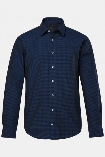JP1880 Shirt Long Sleeve Kent Collar Navy - Skjortor - Stora skjortor - 2XL-8XL