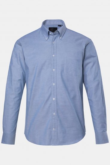 JP1880 Oxford Shirt Flexnamic Long Sleeve Ash Turquoise - Skjortor - Stora skjortor - 2XL-8XL