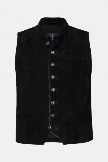 JP1880 Vest Goat Suede Traditional Black - Festkläder - Festkläder – Fira stilfullt och bekvämt