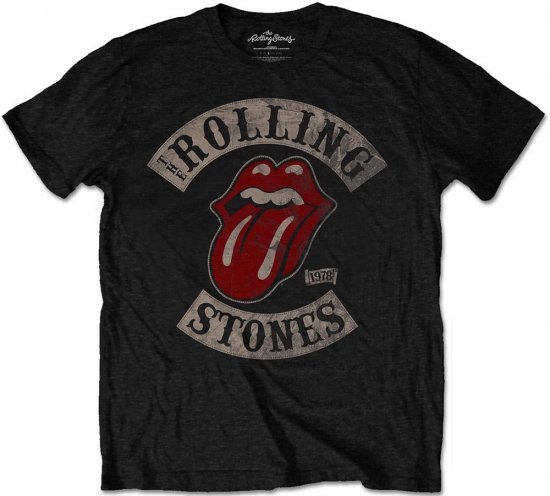 Rolling Stones 1978 Tour T-shirt Black - T-shirts - Stora T-shirts - 2XL-14XL