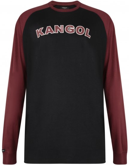 Kangol Rufio Long Sleeve T-shirt Black - T-shirts - Stora T-shirts - 2XL-14XL