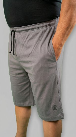 20 Nodi Scirocco Short Leg Sports Pants in Combed Cotton Jersey Grey - Mjukisbyxor och -shorts - Mjukisbyxor & Mjukisshorts 2XL-12XL