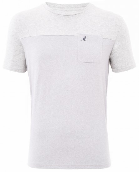 Kangol Sherwin T-shirt Grey - T-shirts - Stora T-shirts - 2XL-14XL