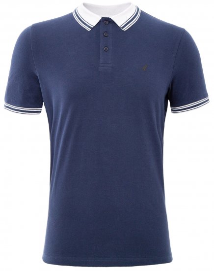 Kangol Shipley Polo Navy - Pikétröjor - Stora pikétröjor - 2XL-8XL