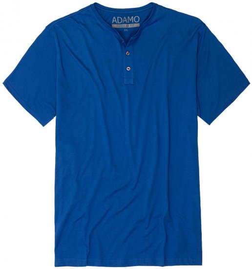Adamo Silas Regular fit Serafino T-shirt Royal Blue - T-shirts - Stora T-shirts - 2XL-14XL