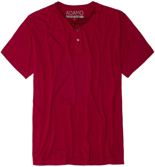Adamo Silas Regular fit Serafino T-shirt Burgundy - T-shirts - Stora T-shirts - 2XL-14XL