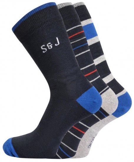 Smith & Jones Sires 3-pack Socks (46-49) - Underkläder & badkläder - Stora underkläder för män