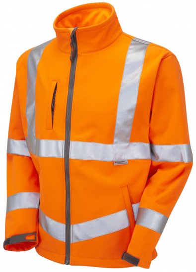Leo Buckland Softshell Jacket Orange - Arbetskläder - Arbetskläder i stora storlekar