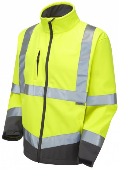 Leo Buckland Softshell Jacket Yellow - Arbetskläder - Arbetskläder i stora storlekar