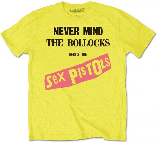 Sex Pistols Never Mind The Bollocks T-shirt Yellow - T-shirts - Stora T-shirts - 2XL-14XL